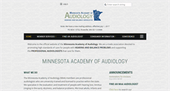 Desktop Screenshot of minnesotaaudiology.org