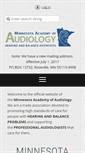 Mobile Screenshot of minnesotaaudiology.org
